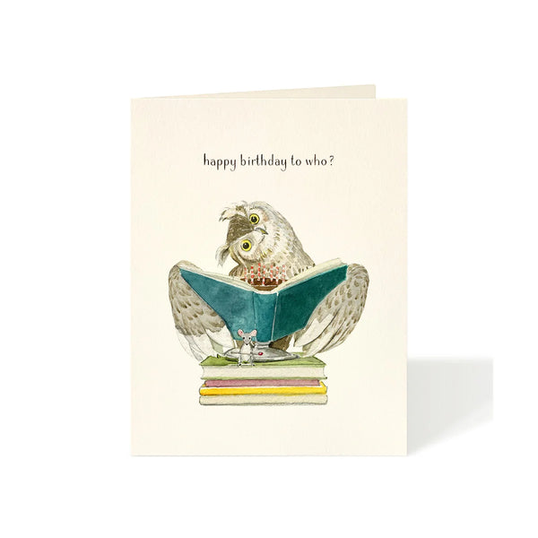 Owl Who Birthday Card