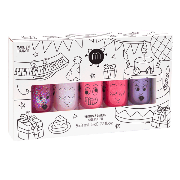 Set of 5 Kids Nail Polish - Belle De Provence