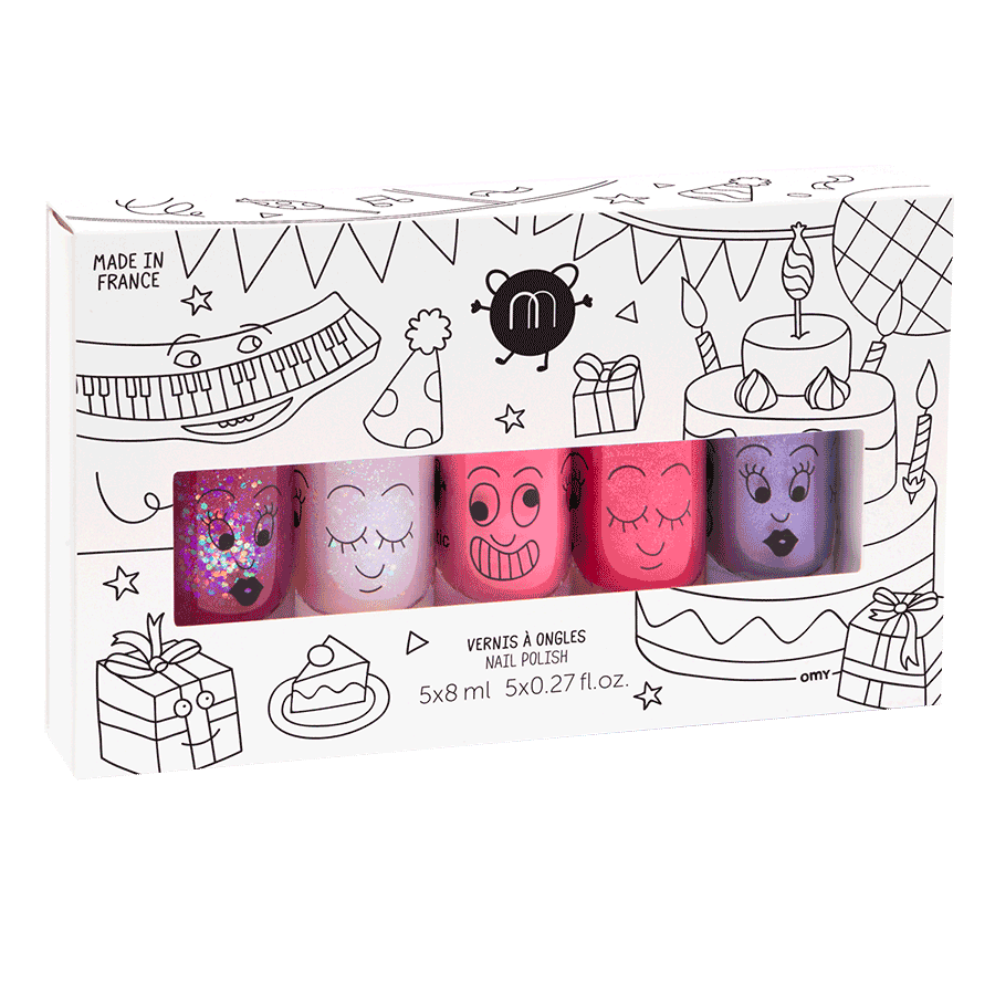 Set of 5 Kids Nail Polish - Belle De Provence