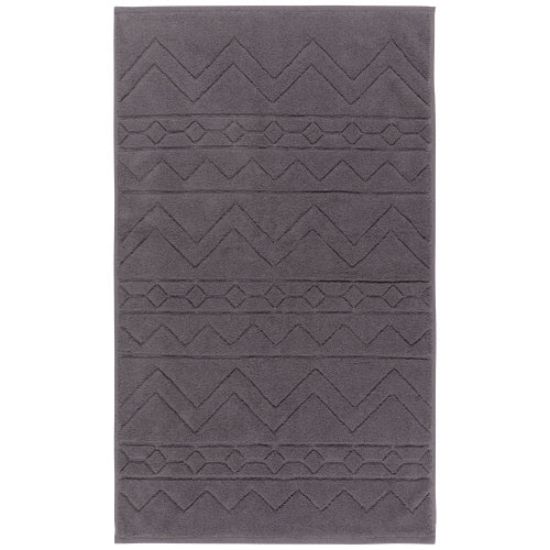 Charcoal Jacquard Bathmat